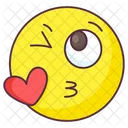 Love Kiss Emoji Love Kiss Expression Emotag Icon