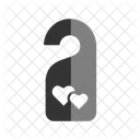 Love Knob Door Sign Do Not Enter Icon