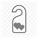 Love Knob Door Sign Do Not Enter Icon
