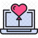 Love Laptop Icon