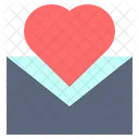Letter Message Heart Icon