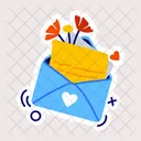 Romantic Letter Love Letter Valentine Letter Icon