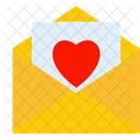 Love Heart Letter Icon