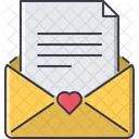 Letter Love Envelope Icon