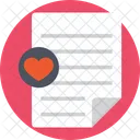 Letter Document Love Icon