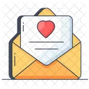 Love Letter Message Envelope Icon