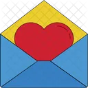 Letter Love Letter Heart Icon
