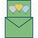 Letter Love Letter Valentine Card Icon