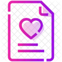 Valentine Day Heart Paper Icon