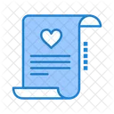 Love Letter Marriage Card Letter Icon