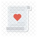 Letter Heart Page Icon