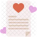 Love Letter Heart Love And Romance Icon