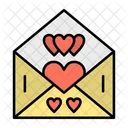 Love Heart Letter Icon