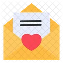 Love Heart Letter Icon