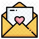 Love Letter Wedding Invitation Letter Icon