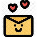 Love Letter Email Affection Icône