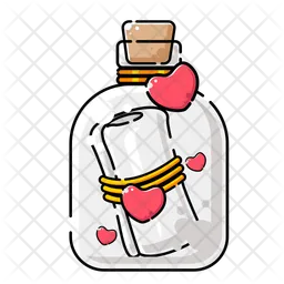 Love letter in a bottle  Icon