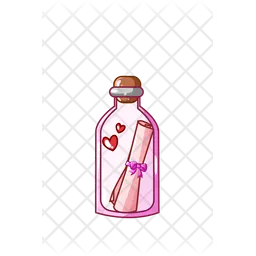 Love letter in a bottle  Icon