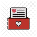 Love Letter Open Letter Heart Icon