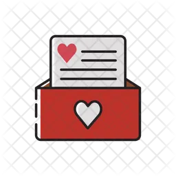 Love Letter Open  Icon