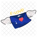 Rose Letter Flower Icon
