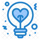 Light Bulb Heart Icon