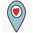 Love Location Like Location Heart Location Icon