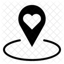 Pin Love Heart Valentine Icon