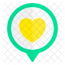 Love Location Heart Love Icon