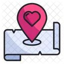Location Love Map Icon