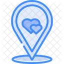 Love Location Location Map Icon