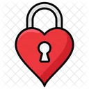 Heart Padlock Lock Padlock Icon