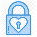 Love Lock Padlock Key Icon