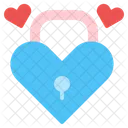 Love Lock Lock Valentine Icon