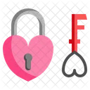 Love Lock Key Lock Lock Icon
