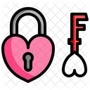Love Lock Key Lock Lock Icon