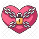 Heart Chain Lock Icon