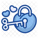 Key Heart Lock Icon