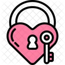 Love Lock Padlock Valentines Day Icon
