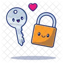 Love Lock Key Love Icon