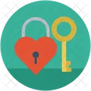 Love lock and key  Icon