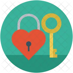 Love lock and key  Icon