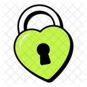 Love Lock Heart Lock Romantic Icon