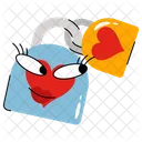 Love Lock Valentine Lock Icon