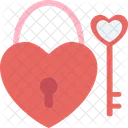 Love Lock Key Lock Key Icône