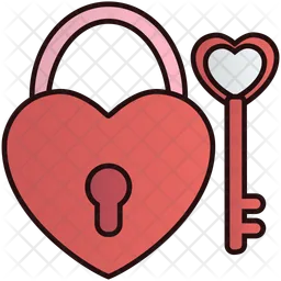 Love lock key  Icon
