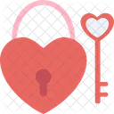 Love Lock Key Lock Key Icône