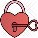 Love Lock Key Icône