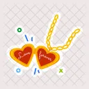 Love Locket Heart Locket Love Necklace Icon