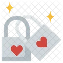 Love Locks Padlock Key Icon